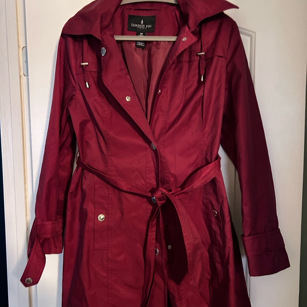 London Fog Red Trench Coat Timeless Style